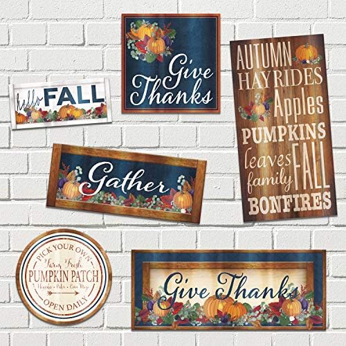 Beistle 12 Piece Durable Cardstock Paper Autumn Harvest Fall Cut Outs Thanksgiving Day Decorations for Home - Image 4