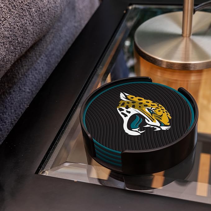 Rico Industries NFL Football Classic Favorites: PVC Coaster Set (4-Pack)