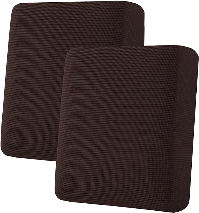 H.VERSAILTEX Super Stretch Stylish Cushions Covers/Furniture Cover Spandex Jacquard Small Checked Pattern Super Soft Slipcover Washable Individual
