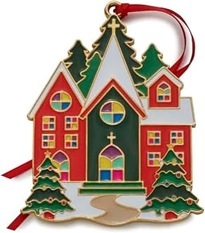 Wallace Wonders of Christmas Cardinal Ornament 2023-14th Edition Gold-Plated Enamel Holiday Collectible with Gift Box and Velvet Pouch