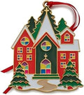 Wallace Wonders of Christmas Cardinal Ornament 2023-14th Edition Gold-Plated Enamel Holiday Collectible with Gift Box and Velvet Pouch