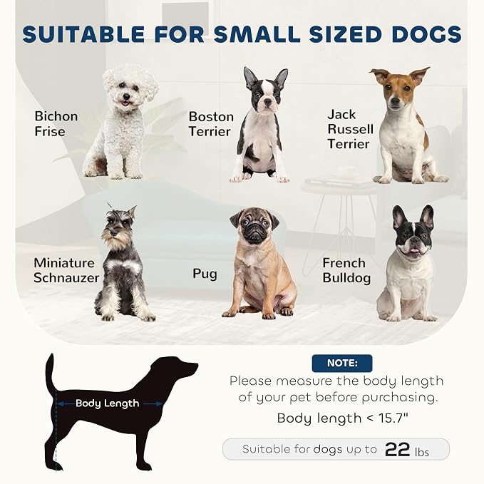 PawHut Luxury Fancy Dog Couch with Hidden Storage, Small Dog Sofa Bed with 2" Soft Foam, Modern Pet Furniture for Puppies & Little Breeds, Dark Gray