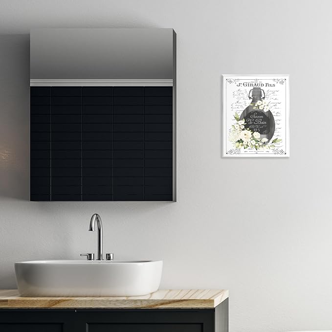Vintage French Bath Soap, 11 x 14 Inch Mounted Print on Wall Plaque | Stupell Industries · By Lettered and Lined · Hand finished · Ready to hang · Made in USA