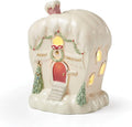 Lenox Dr. Seuss Who-Ville House of J.P. Who Christmas Figurine | porcelain with 24k gold accents | 5.75 x 4.25 x 4 inch size | collectible gift for grinch fans | 5.75 inch