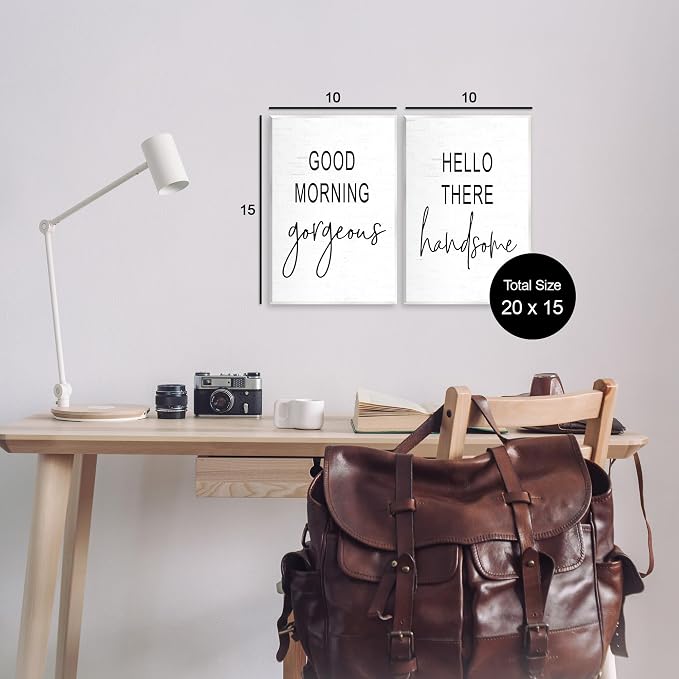 Romantic Greetings Love, 10 x 15 Inch Mounted Print on Wall Plaque Set | Stupell Industries · By Lettered and Lined · Ready to hang · Thoughtful gift for any occasion · Made in USA