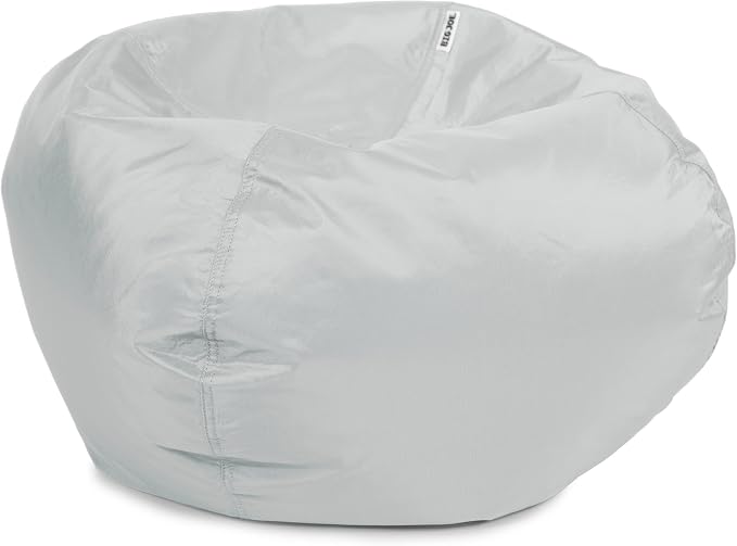 Big Joe Classic Bean Bag Chair for Kids Bedroom and Reading Nook, Easy-Clean Gray, Durable Nylon Polyester Blend, 2 feet Refillable | 2 feet, Smartmax Fabric, Polystyrene Bean Filled, Refillable, Nylon Polyester, Safe for Kids Ages 3+, Supports Up to 2...