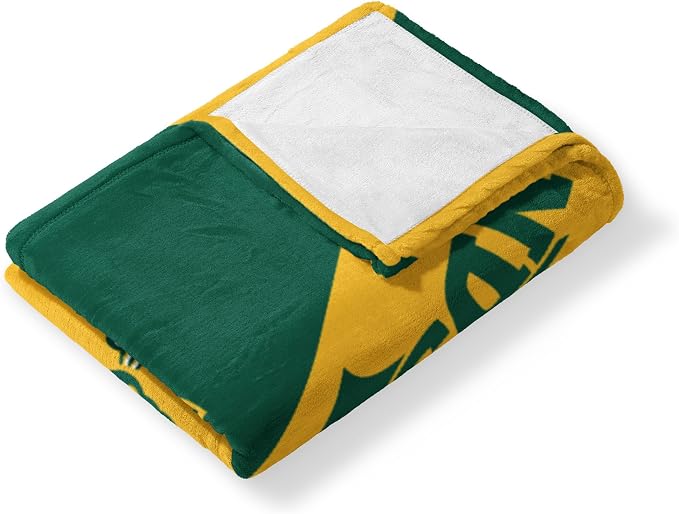 Northwest NCAA Silk Touch Throw Blanket, Ultra Soft Plush Polyester, Lightweight Warm Decorative Fan Gift, 46 x 60 in