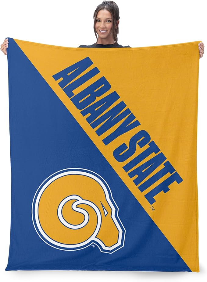 Northwest NCAA Silk Touch Throw Blanket, Ultra Soft Plush Polyester, Lightweight Warm Decorative Fan Gift, 46 x 60 in