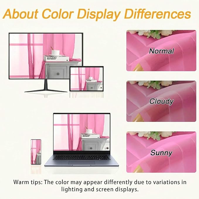 Gwine Extra Long Sheer Curtains 108 Inches Long - Image 3