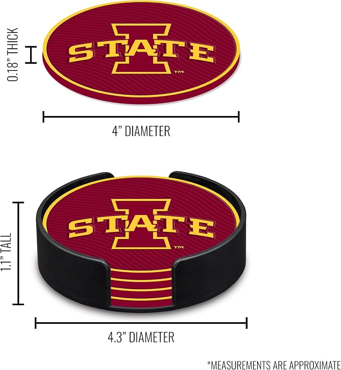 Rico Industries NCAA 4pack Coaster Set - Classic Favorites