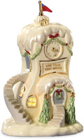Lenox Dr. Seuss Who-Ville Post Office Christmas Figurine | porcelain with 24k gold accents | 7 x 4.5 x 4.75 inch size | collectible gift for grinch fans | 7 inch
