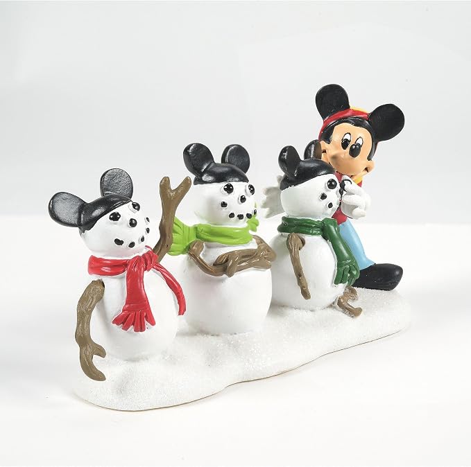 Department 56 Disney Village Accessories The Three Mousketeers Figurine, 2.25 Inch, Multicolor