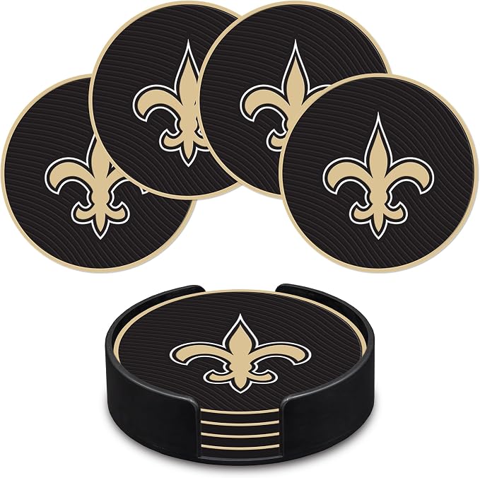 Rico Industries NFL Football Classic Favorites: PVC Coaster Set (4-Pack)