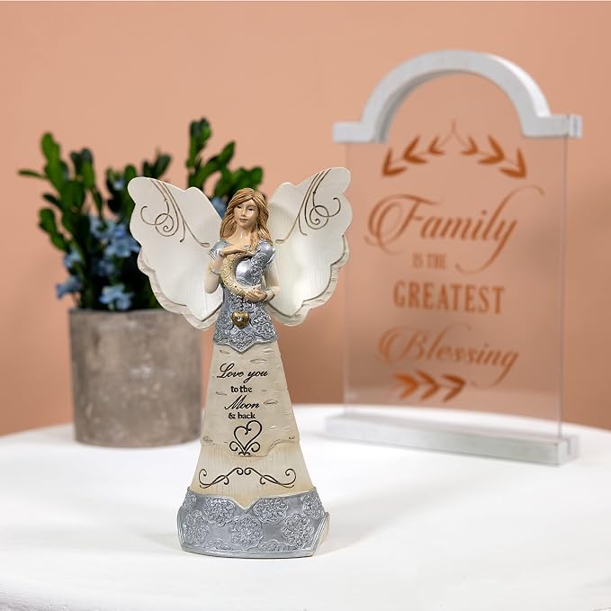Pavilion - Love You to The Moon & Back - 6 Inch Collectible Angel Figurine