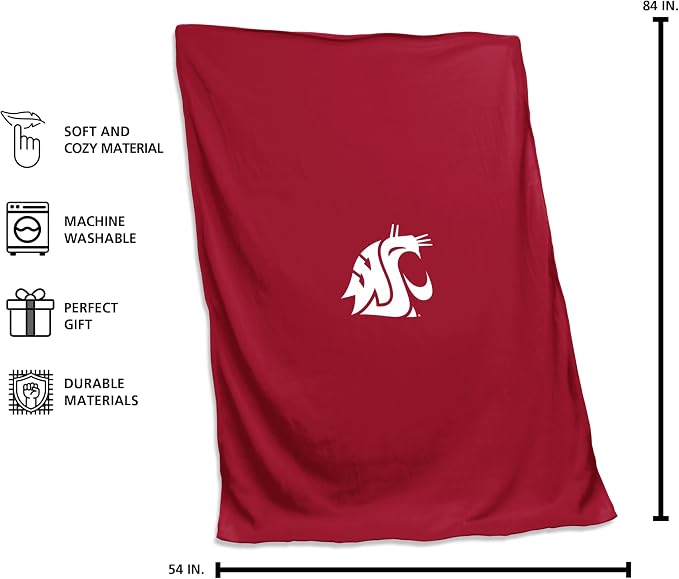 Logo Brands NCAA Unisex-Adult Sweatshirt Blanket
