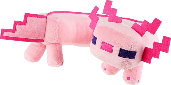 Mattel Minecraft Axolotl Neck Pillow, Plush Toy | Stuffed Toy with Sounds for Travel, Comfort & Play, For Kids & Collectors (Amazon Exclusive)