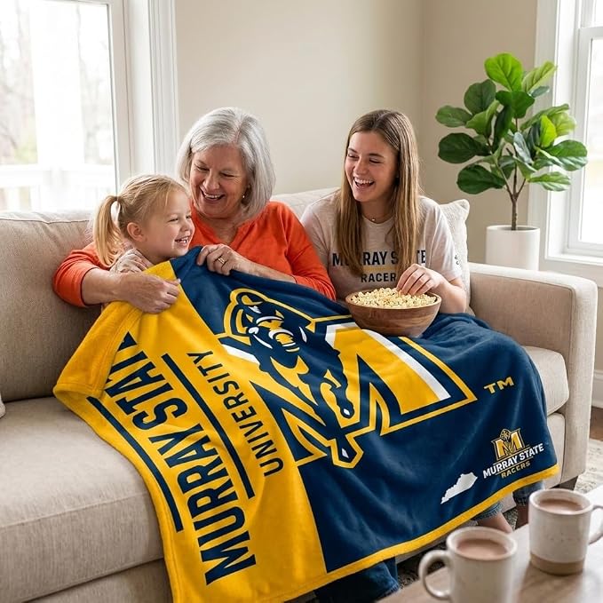 Proformance Home NCAA Murray State Racers Endzone Ultra Soft Tailgate Throw
