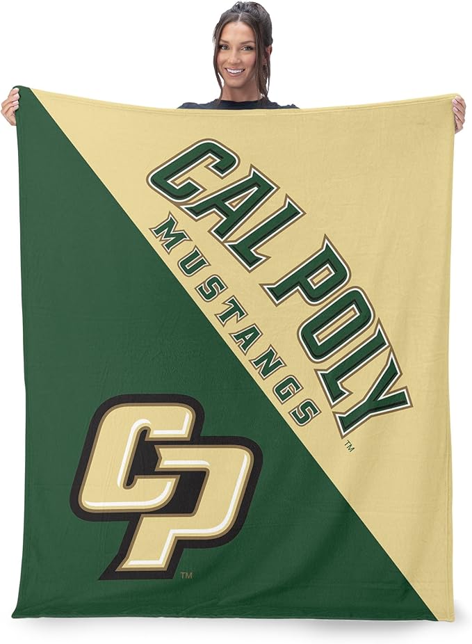 Northwest NCAA Silk Touch Throw Blanket, Ultra Soft Plush Polyester, Lightweight Warm Decorative Fan Gift, 46 x 60 in