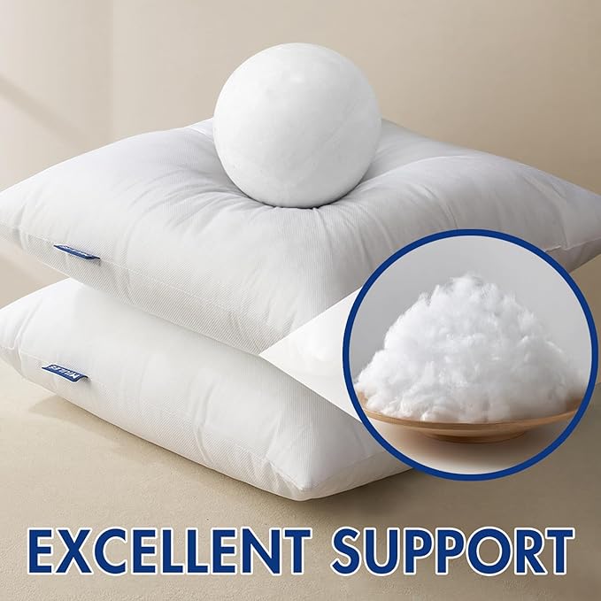 MIULEE Pillow Insert 14x22 Inch, Decorative Rectangle Throw Pillow Inserts, Premium Fluffy Pillow Forms Sham Stuffer for Sofa Couch Living Room