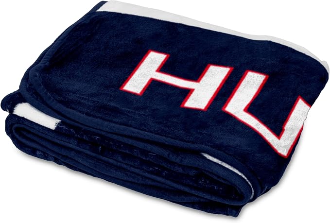Logo Brands NCAA Raschel Throw Blanket – 50 x 60 Soft Fleece Blanket, Officially Licensed Collegiate Design, Cozy Throw for Tailgating, Game Day, & Home Décor