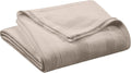 Vellux 100% Cotton Blanket, King, 108x90, Mink | Soft, Breathable Knit, Lightweight, All Season, Machine Washable, Oeko-Tex Certified, Hotel Quality