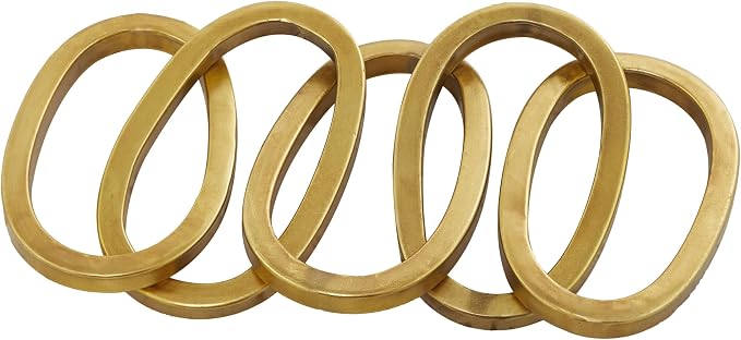 CosmoLiving by Cosmopolitan Metal Chain Decorative Sculpture Home Decor Statue, Accent Figurine 36" x 6" x 3", Gold