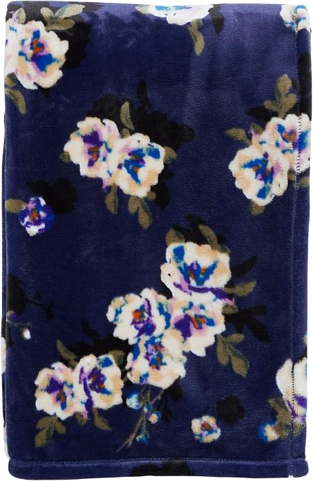 Vera Bradley Women's Fleece Throw Blanket – Soft Plush Blanket for Couch, Bedroom & Home Décor