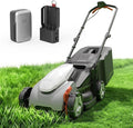 Litheli 14 Inch Cordless Lawn Mower, 5 Heights Adjustment, U20 Series 20V Electric Lawn Mowers for Garden, Yard and Farm, Light-Weight with Brushless Motor, 5.0Ah Portable Battery Included