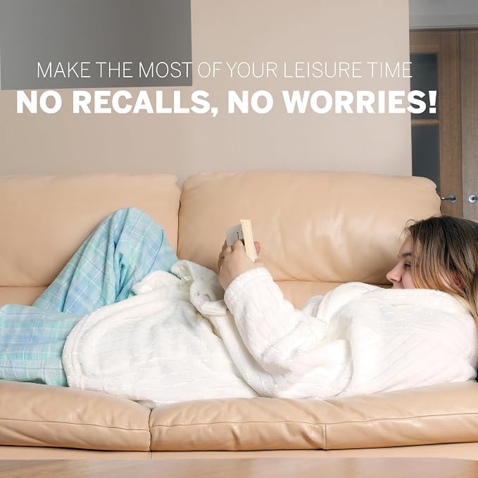 Serta Heated Electric Throw - Reversible Fleece Heating Blanket,Creme White | Dual-Layer Heated Throw Blanket With 5 Heat Settings & Auto Shut Off, Machine Washable, ETL Certified