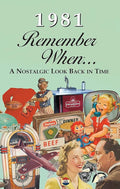 1981 REMEMBER WHEN CELEBRATION KardLet: Birthdays, Anniversaries, Reunions, Homecomings, Client & Corporate Gifts