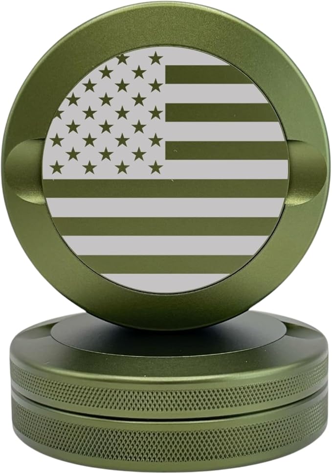Edition 017: America | Metal Can | Metal Container | Pouch Container | Small Storage Tin (Military Green)
