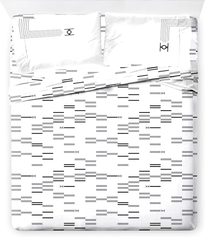 Jay Franco Star Wars King Comforter Set 7 Piece Soft Modern Bedding, White | Bed in a Bag, Comforter Sheets Shams Pillowcases, Official Product, Soft Microfiber, Machine Washable, Fan Gift
