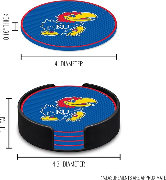 Rico Industries NCAA 4pack Coaster Set - Classic Favorites