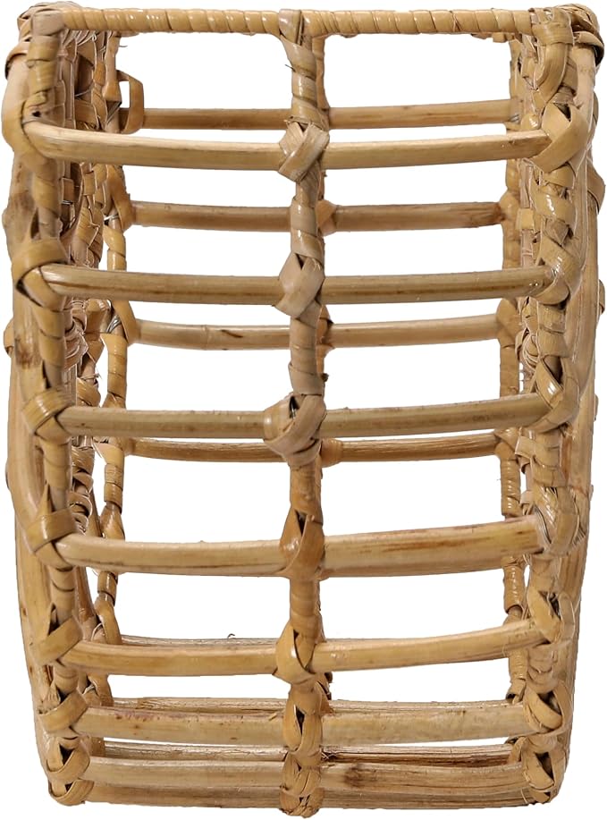Main + Mesa Woven Cane Wall Pocket, Natural