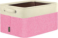 BALEINE 1 Pack Fabric Closet Storage Bins for Shelves, Linen Closet Organizers and Storage, Decorative Baskets for Organizing, Shelf, Clothes, Home, Office (Pink, 15''x11''x9.5'')