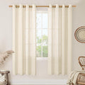 LAMIT Beige Linen Curtains for Living Room 78 Inch Length, Faux Linen Textured by LAMIT