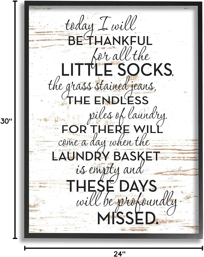 'Rustic Parenthood Phrase'| Framed Giclee Art | Stupell Industries | Black, 24 x 30 Inches, Easy to Hang and Sturdy, Made in USA, by Lettered and Lined