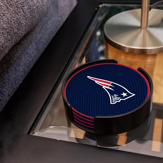 Rico Industries NFL Football Classic Favorites: PVC Coaster Set (4-Pack)