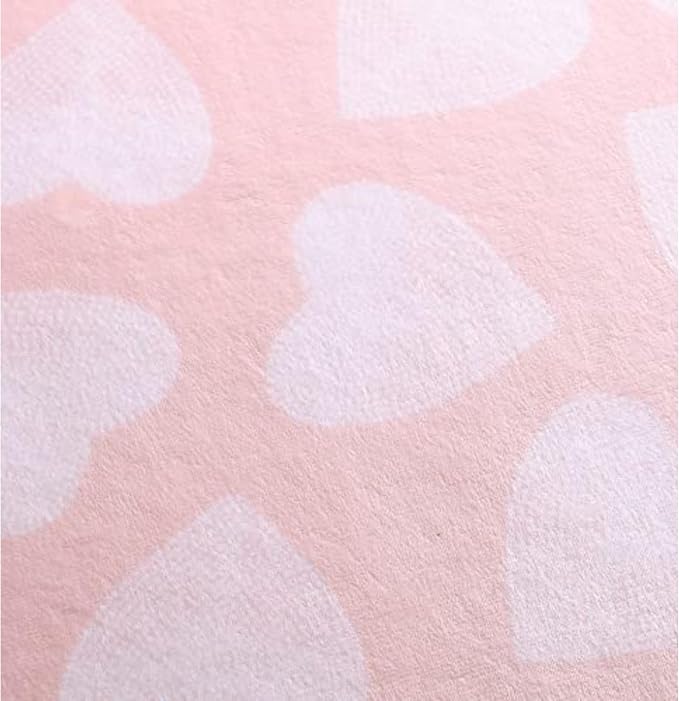 Betsey Johnson - Throw Blanket, Buttery-Soft Throw Blanket for Couch or Bed, Boldly Plush & Oversized Bedding (Dotted Heart Pink, 50" x 70")
