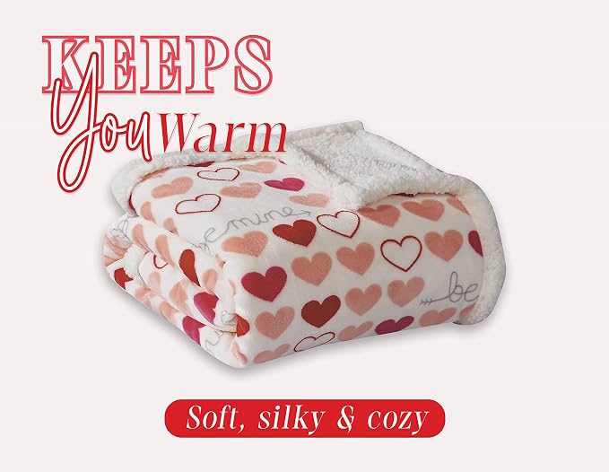 Elegant Comfort Reversible, Printed Sherpa Throw Blanket, All-Season Blanket- Super Soft, Cozy and Plush- Decorative Throw, Perfect for Lounging, 50 x 60 inches, Isabella Sherpa Throw Blanket