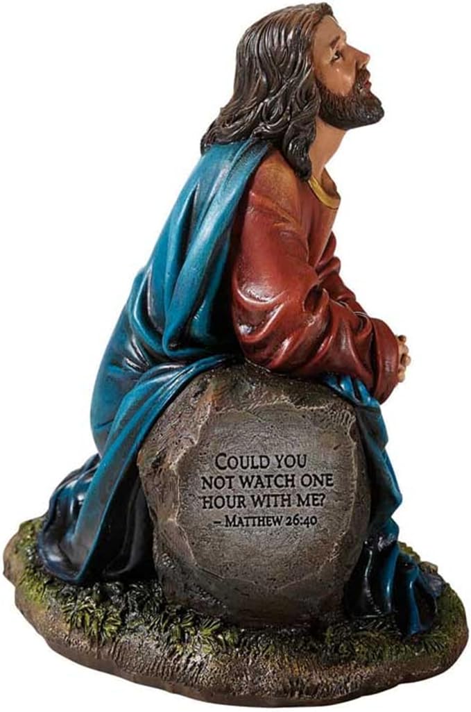 Avalon Gallery Christian Home Décor Hand-Painted Michael Adams Figurine, 5.5-Inch, Agony in Garden