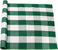uxcell Buffalo Check Rug,Plaid Outdoor Rug,Layered Door Mat,Cotton Gingham Rugs,Floor Mat for Front Porch/Runner/Bedroom/Kitchen/Farmhouse 59"x35" Green & White