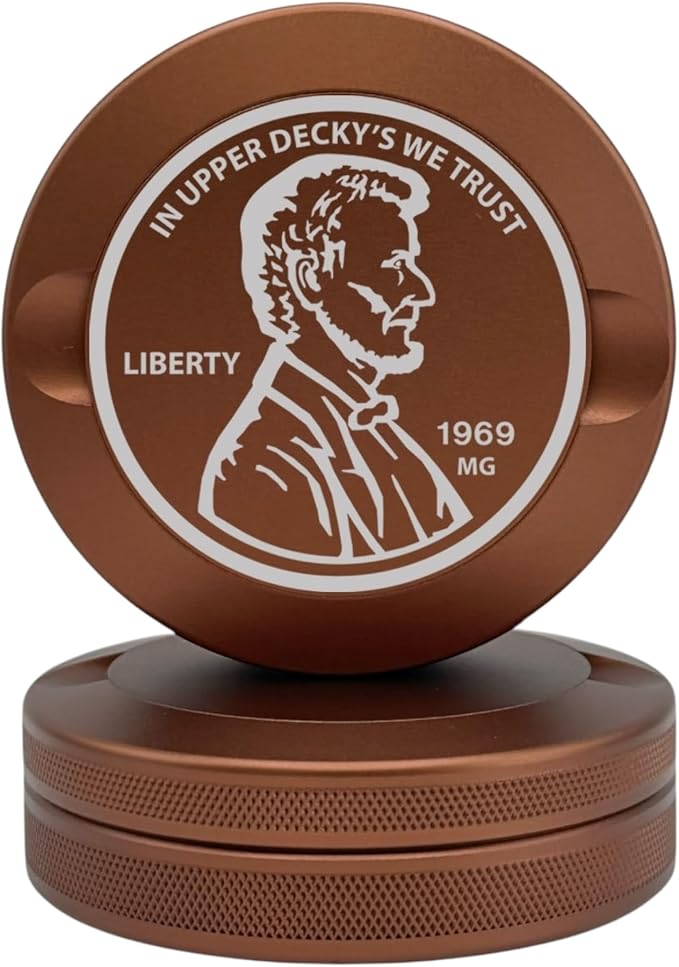 Liberty | Metal Container for Zyn, Premium Aluminum Can & Rugged Pouch Holder | Extra Capacity, Knurled Grip & Used Pouch Storage | EDC (Copper)