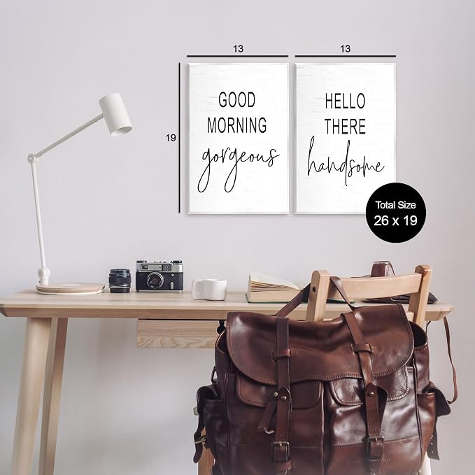 Romantic Greetings Love, 13 x 19 Inch Mounted Print on Wall Plaque Set | Stupell Industries · By Lettered and Lined · Ready to hang · Thoughtful gift for any occasion · Made in USA