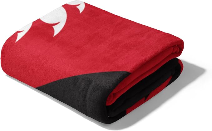 Northwest NCAA Silk Touch Throw Blanket, Ultra Soft Plush Polyester, Lightweight Warm Decorative Fan Gift, 46 x 60 in