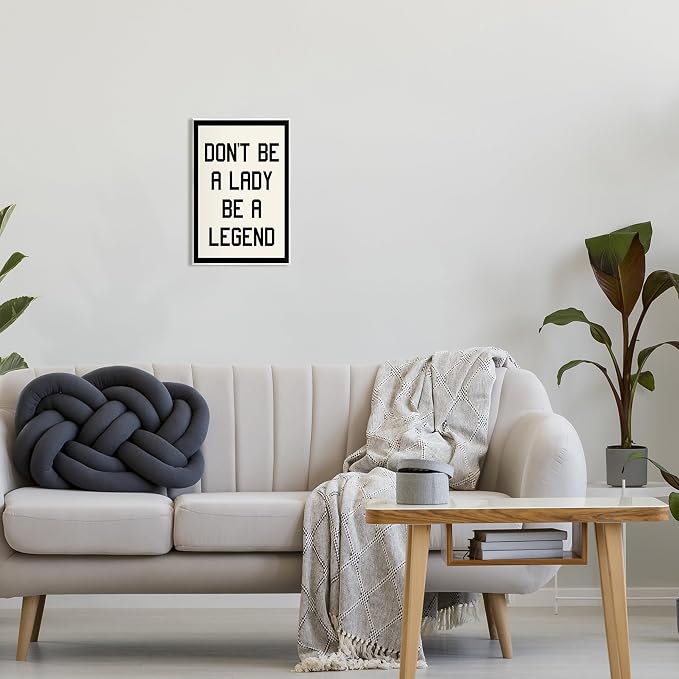 Lady Legend Inspirational, 10 x 15 Inch Mounted Print on Wall Plaque | Stupell Industries · By Lil' Rue · Ready to hang · Uplifting decor for office or bedroom · Made in USA