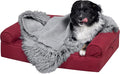 Furhaven Waterproof Throw Blanket for Dogs & Indoor Cats, Reversible Protective Pet Blanket, Small, Long Faux Fur & Velvet, Gray