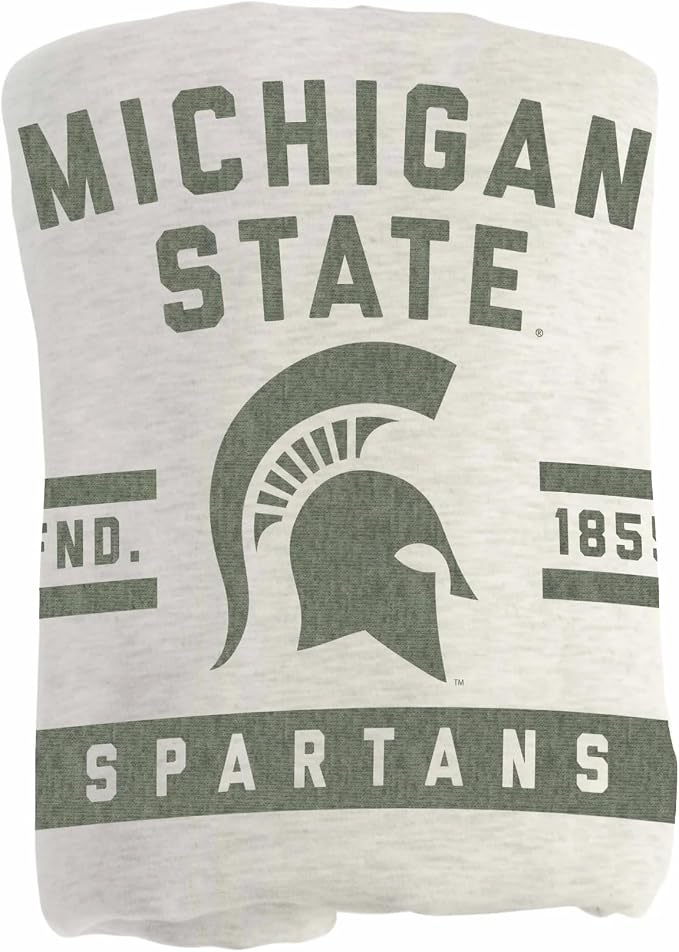 Logo Brands NCAA Sweatshirt Blanket - Officially Licensed Soft Throw Blanket for Fans, Cozy Game Day Blanket, Vintage-Style, Great Gift for Students & Alumni