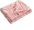 Betsey Johnson - Oversized Plush Throw Blanket, 50" x 70", Soft Throw Blanket for Couch or Bed, Cozy Bedding for Year Round (Wild Zebra Pink)