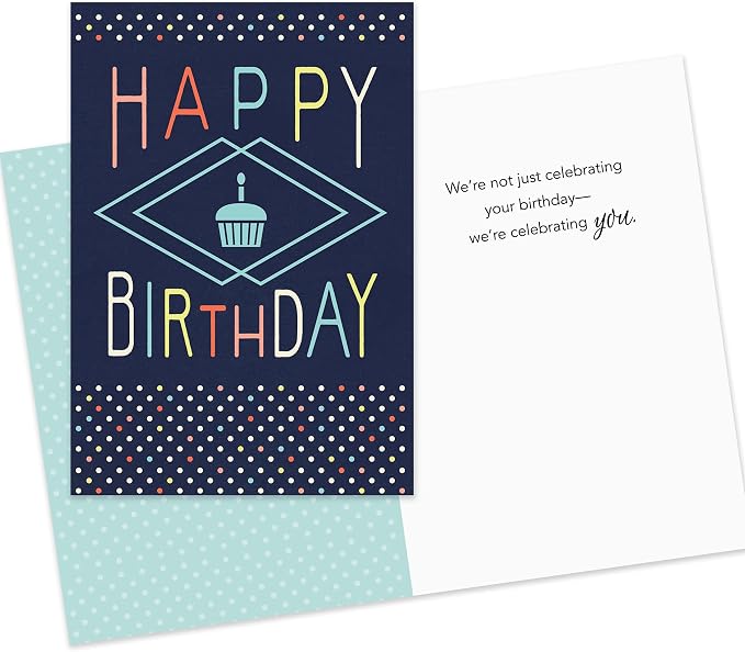 Hallmark Business Bulk 25 Pack Assorted Birthday Cards for Employees & Customers (Celebrated & Appreciated), 5 x 7 Cards, Message Inside, Envelopes Included